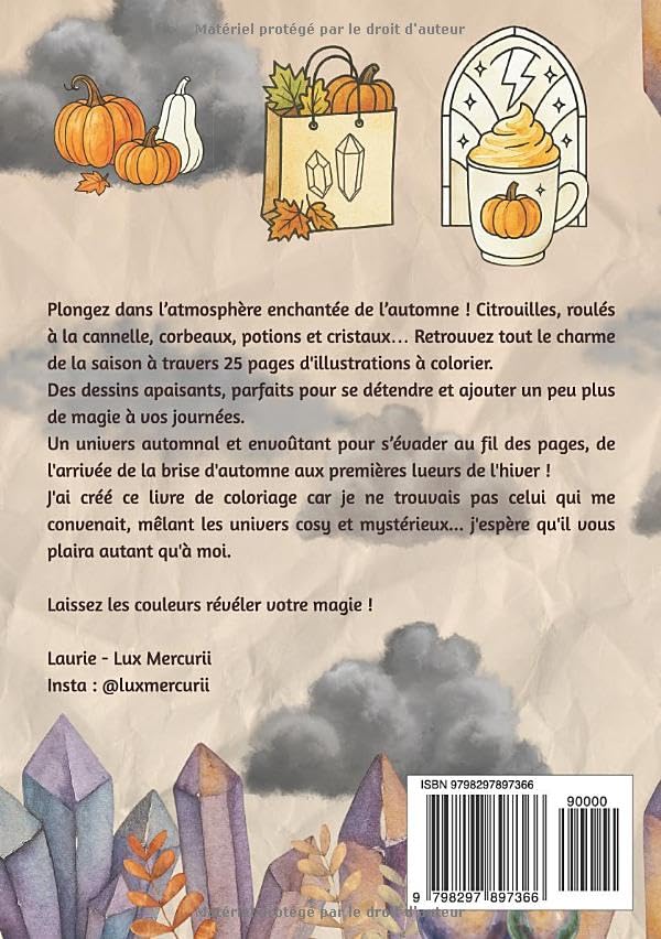 Brumes Magiques d'Automne - cahier de coloriage
