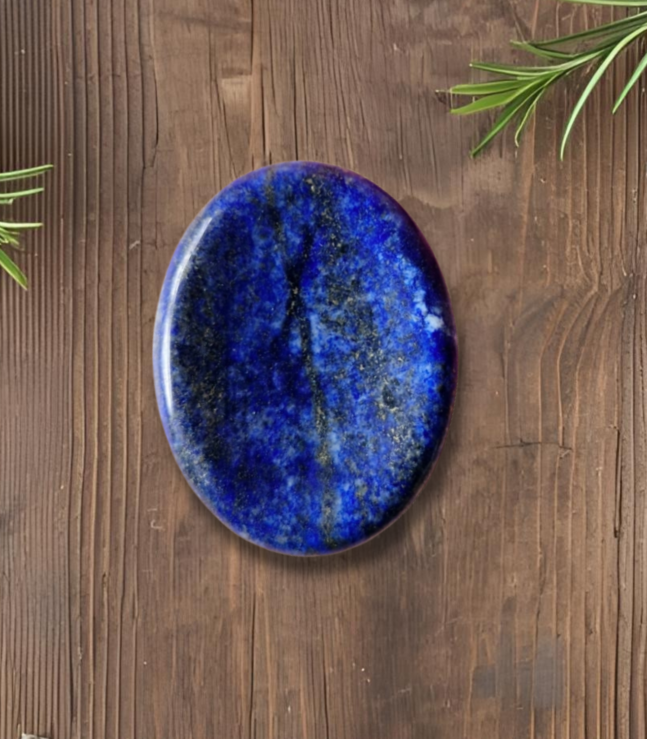 Pierre pouce "worry stone" lapis lazuli