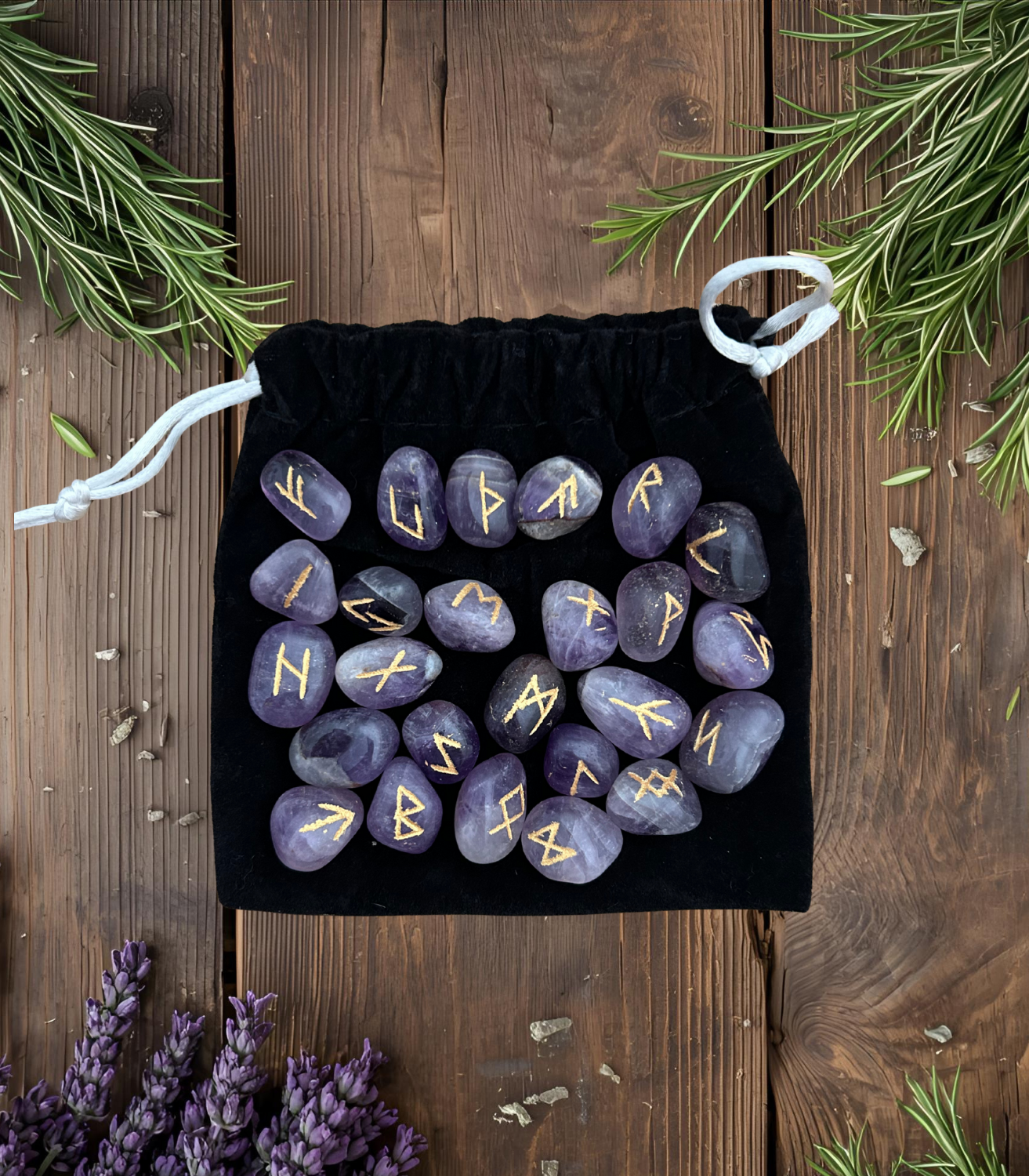Runes divinatoires Améthyste