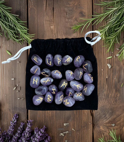 Runes divinatoires Améthyste