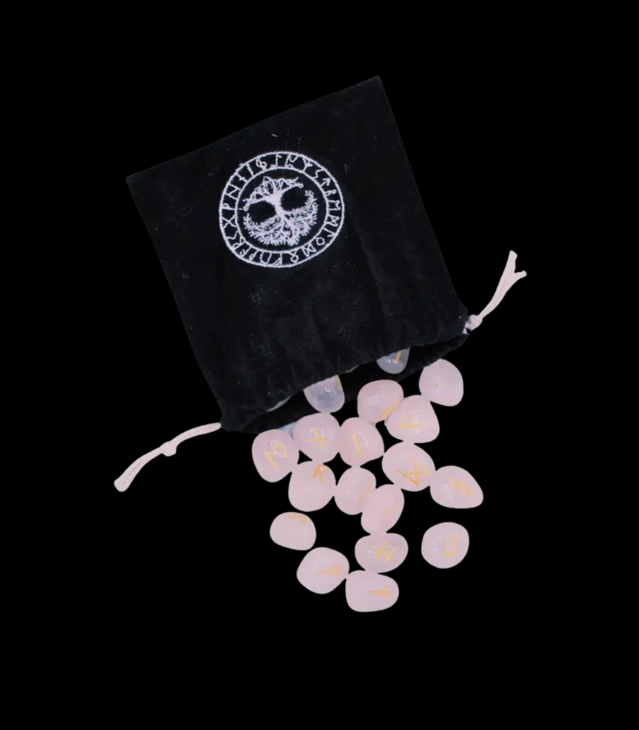 Runes divinatoires Quartz Rose