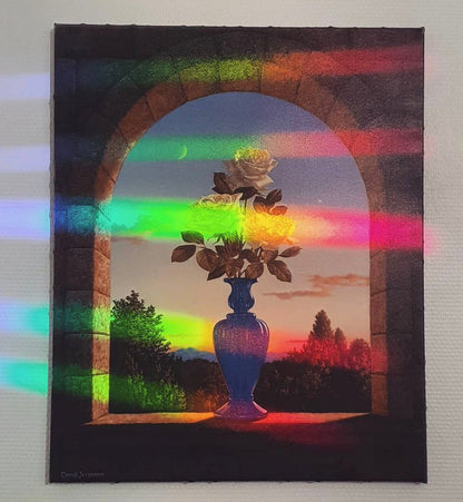 Sun Catcher électrostatique doré "Kindness is Magic"