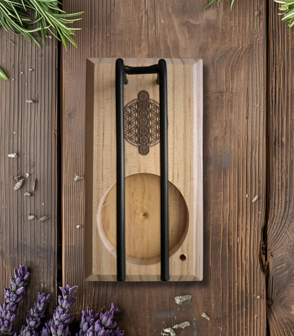 Brûleur en bois pour bâton de fumigation ou palo santo